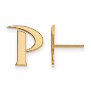14k Gold Plated Silver Pepperdine University Small Post Earrings